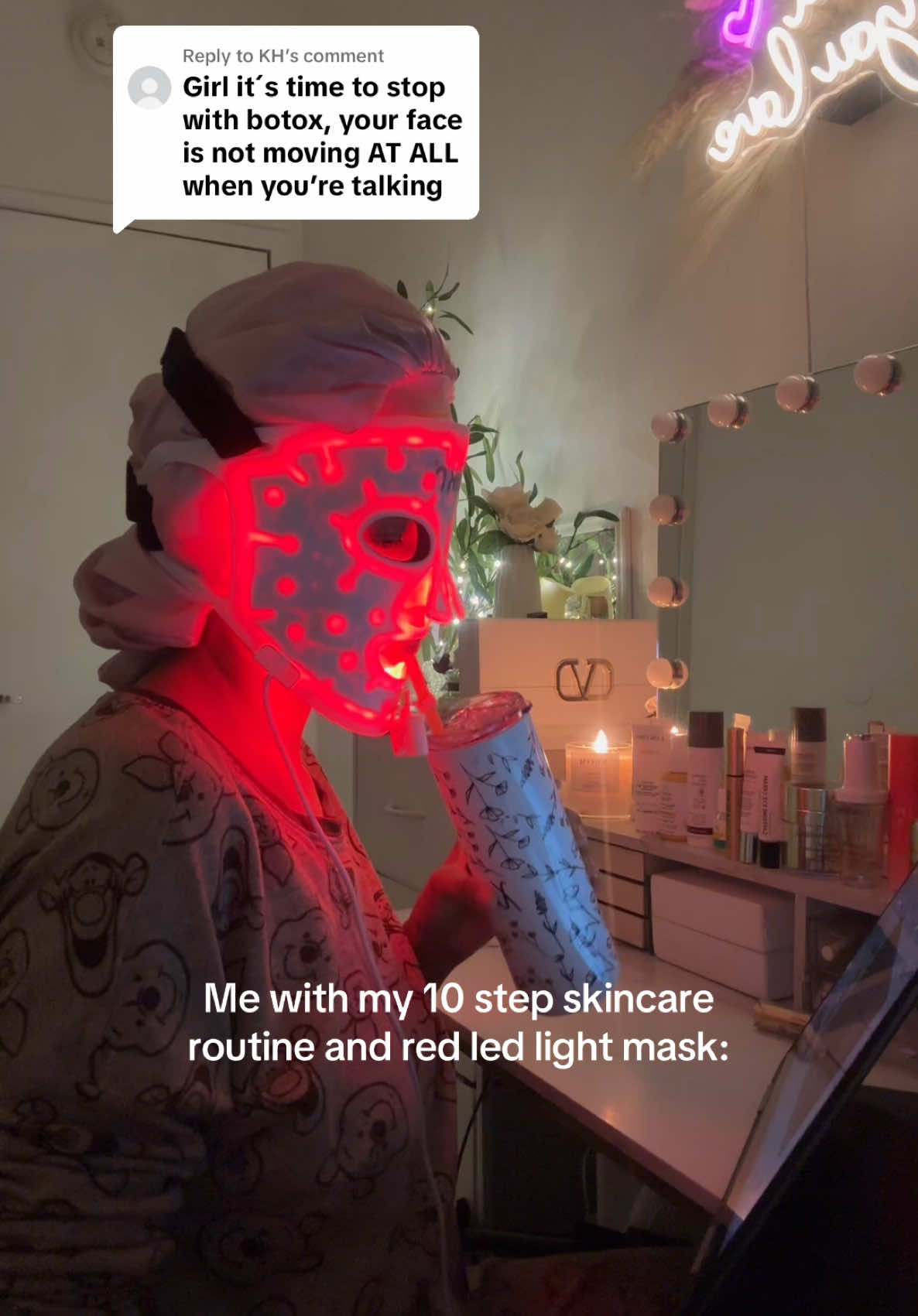 Replying to @KH I’ve never had botox so… #redlighttherapy #redledlights #redlightmasktherapy #redlighttherapybenefits #ledlightmasktherapy