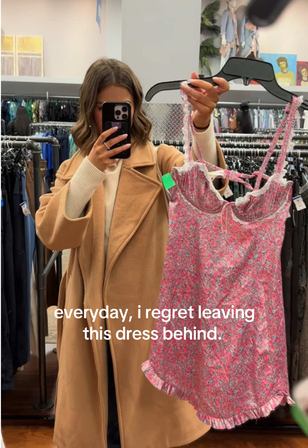 @forloveandlemons i think about this every day😓 it was marked at $20 too #fyp #thrift #forloveandlemons #lemons #thrifting #thrifthaul #goodwill #secondhand #revolve #forloveandlemonsdress 