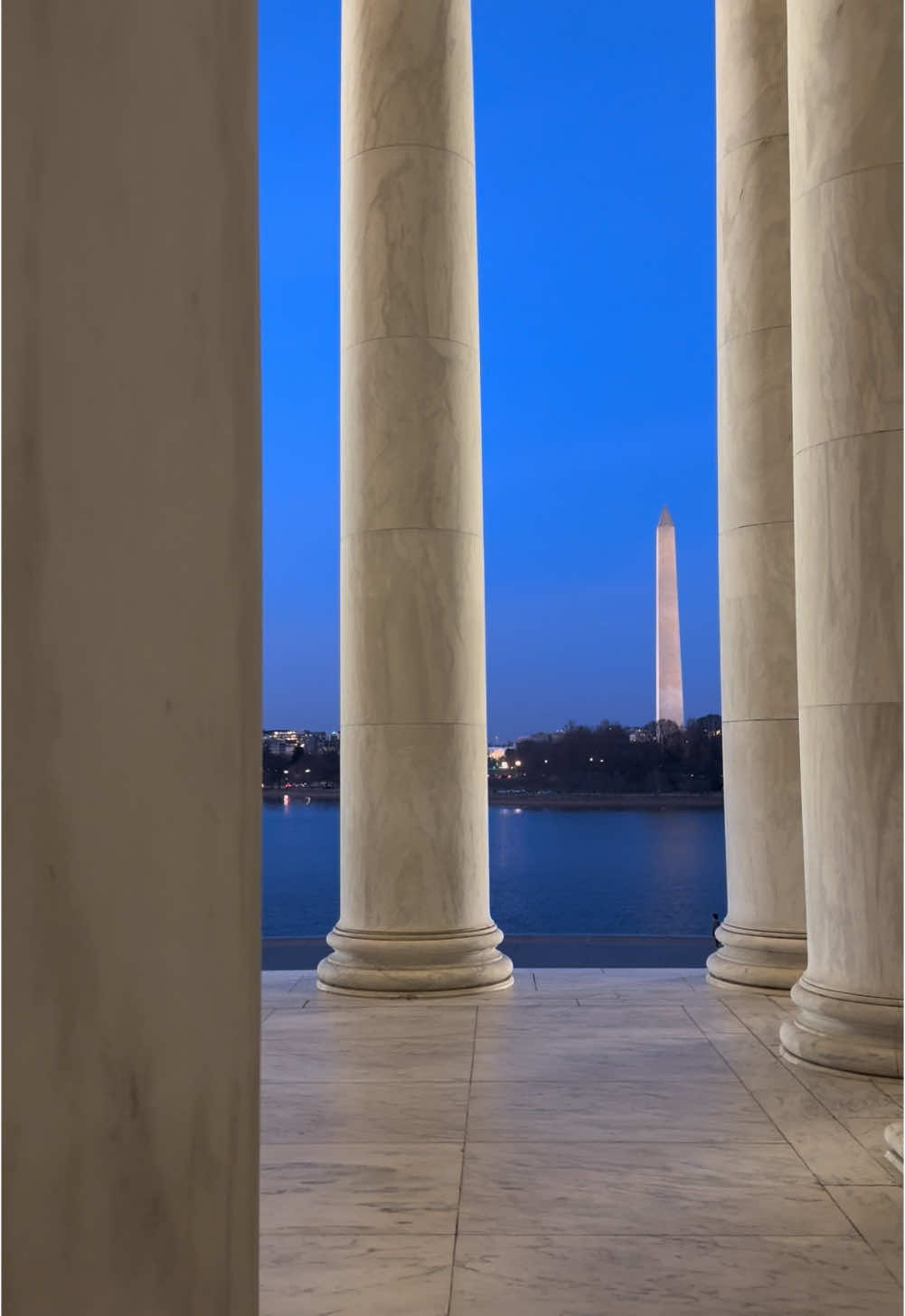 Thomas Jefferson Memorial at sunset 🏛️✨