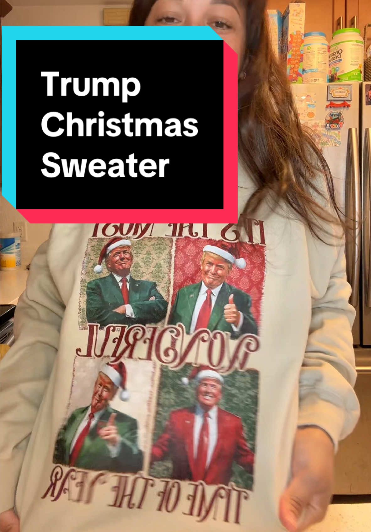 It’s the most wonderful time of the year🎶 #christmassweater #trump #trumpsweater #addtocart #tiktokshopholidayhauls 