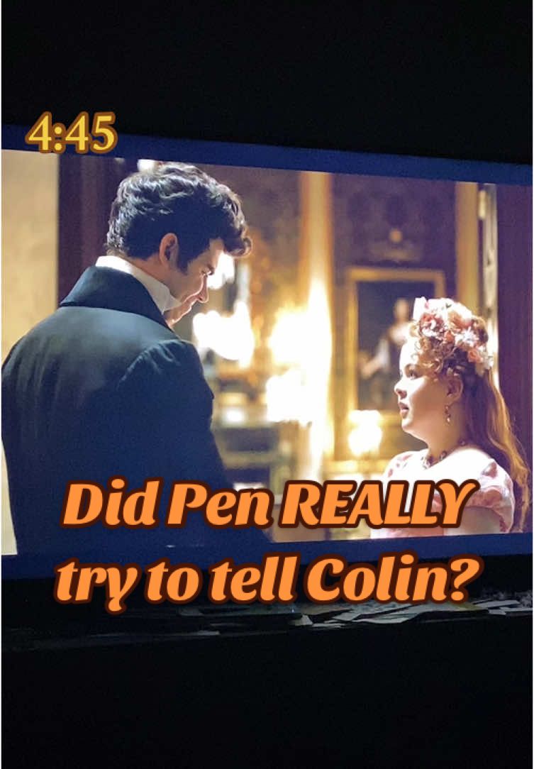 Did Pen really try to tell Colin about Marina? #bridgerton #bridgertonseason1 #bridgertonseason3 #colinbridgerton #lukenewton #penelopefeatherington #nicolacoughlan #polin #romancingmrbridgerton #fyp #thedukeandi #rewatch 