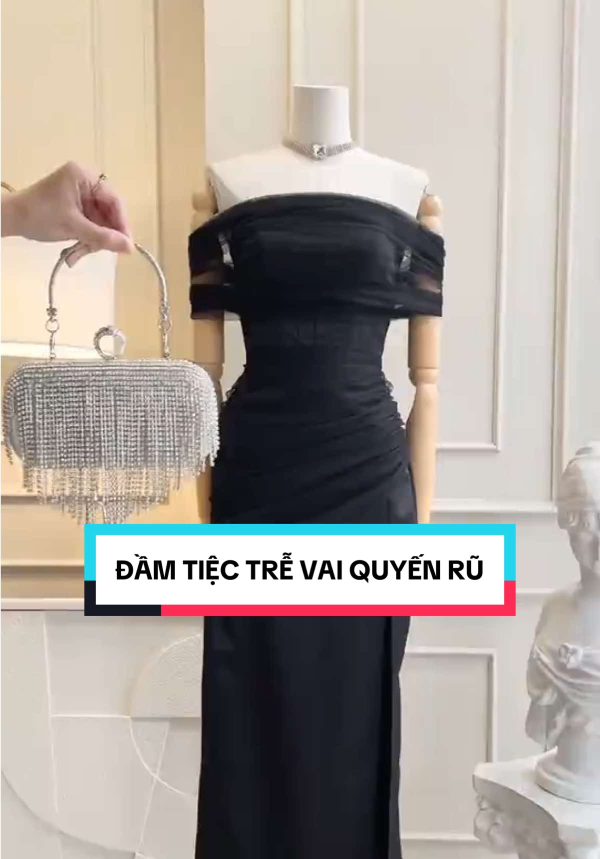 ✨ ĐẦM TIỆC TRỄ VAI QUYẾN RŨ dành cho nàng đi tiệc siêu slay 😍✨ #bbstores #bbstoresvn #dam #damdutiec #vayditiec #trending 