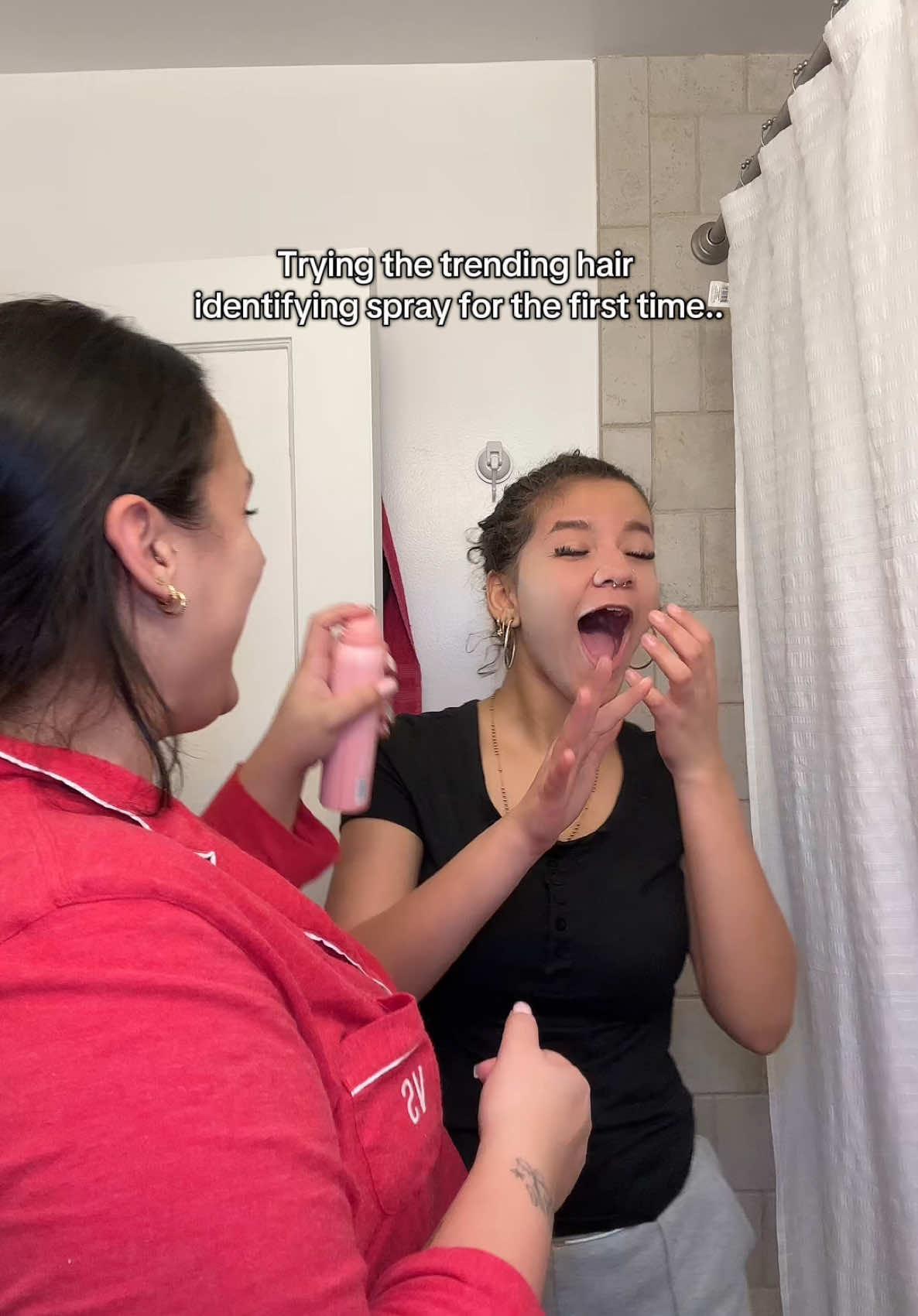 I had no idea we had a wool coat on our face 😭 this spray is amazing!  Doing things with teenager is so much fun lol 😅 #hairidentifyingspray #hairidentifier #hairremoval #skincare #dermaplaneislife #dermaplane #sknbody #dermaplaning #tiktokshop 
