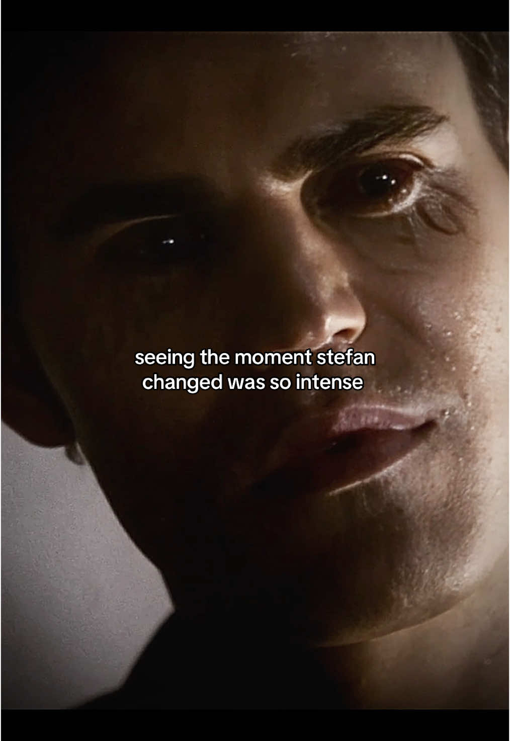 you can see the exact moment on his face #thevampirediaries #stefansalvatore #paulwesley #klausmikaelson #jospehmorgan 