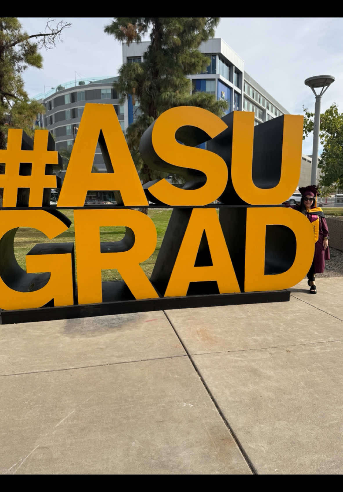 Did it on ‘em, take 2…❤️💀❤️🔱 #asu #fyp #fypシ #graduation #sundevil #tempe #arizona #mastersdegree #forensics #forensicscience #forensic #anthropology #1stgen #firstgen  @Strictly Buzinezz ❤️ youuuu forever!