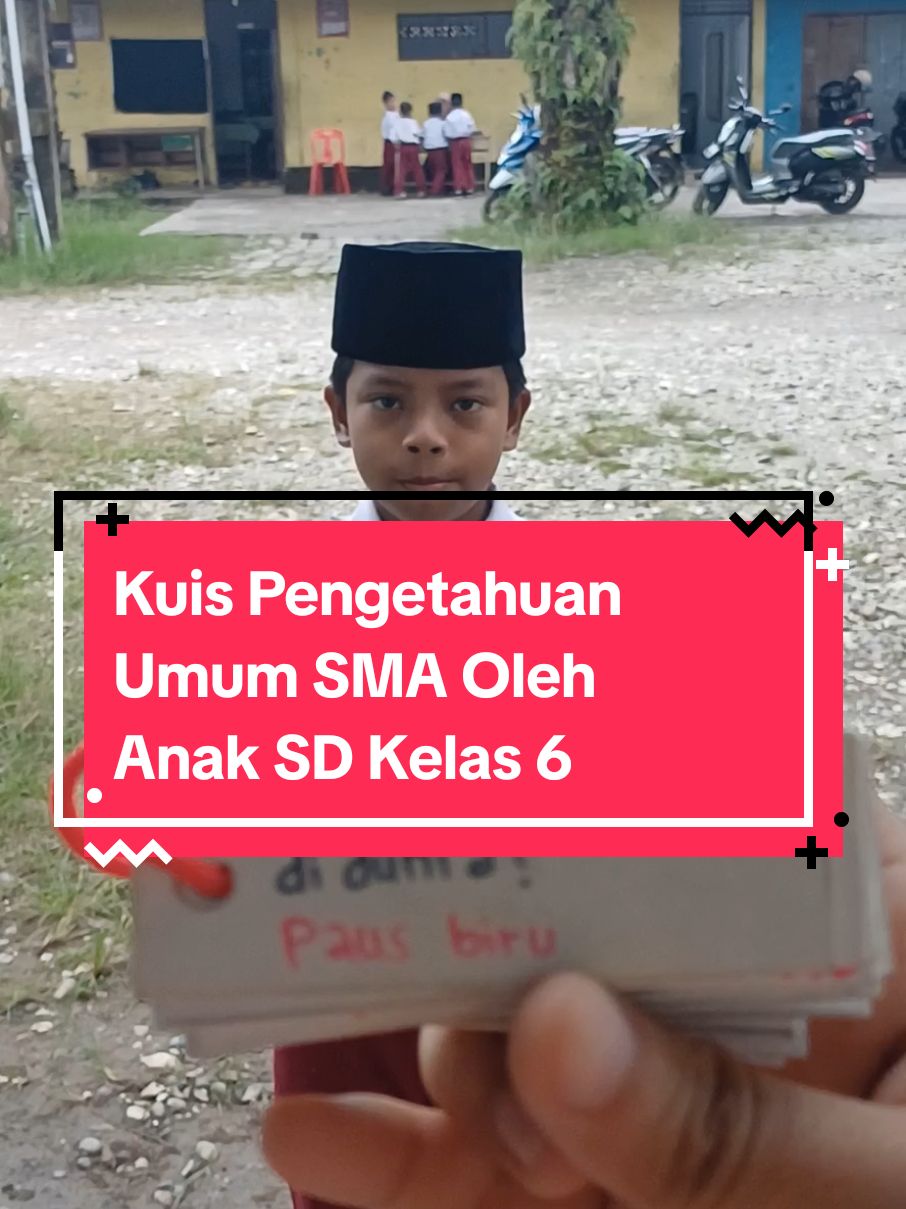 Jadi sebenarnya kuis pengetahuan umum ini aku buat untuk anak SMA, tapi karena kebetulan aku wali kelas SD dan ada anak aku yang masyaallah keren banget daya ingatnya makanya dia mau jawab kuis2 yang aku buat ini 😭. Masyaallah Lifi anak Umi yang keren banget, tetap rendah hati ya nak 😊 #kuispengetahuan #pengetahuanumum #kegiatansekolah #belajaronline #fyp #gurukontenkreator #gurukontenkreatorpendidikan #pengetahuanbaru 