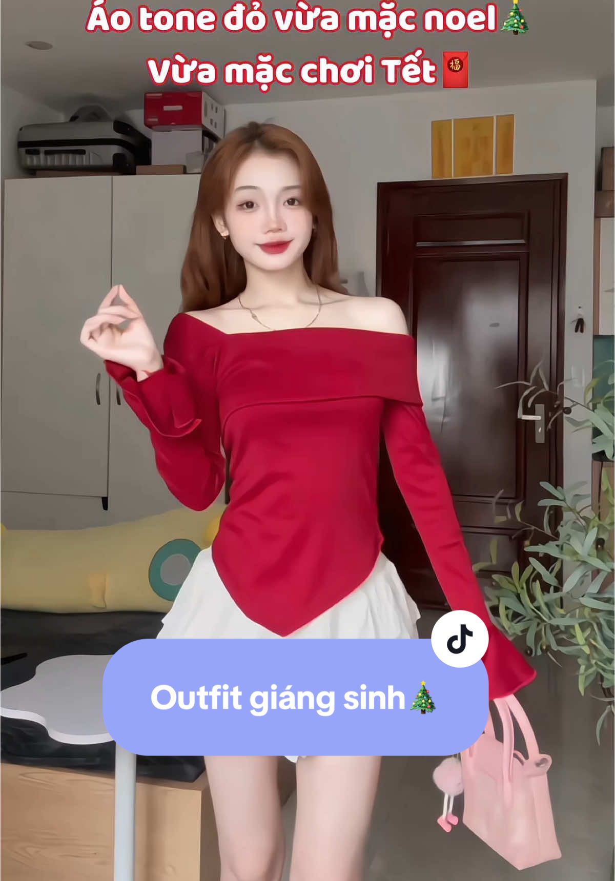 Outfit giáng sinh 🎄 vừa mặc chơi tết nhẹ nhàng😍#ranshi #fyp #viral #aokieu #outfit #review #xh 