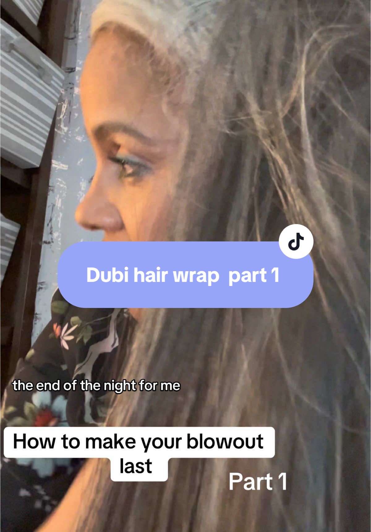 Hiw to make your blowout last! Hair wrap titorial part 1 #hairwrap #dubi #blowout #straighthair #haircare