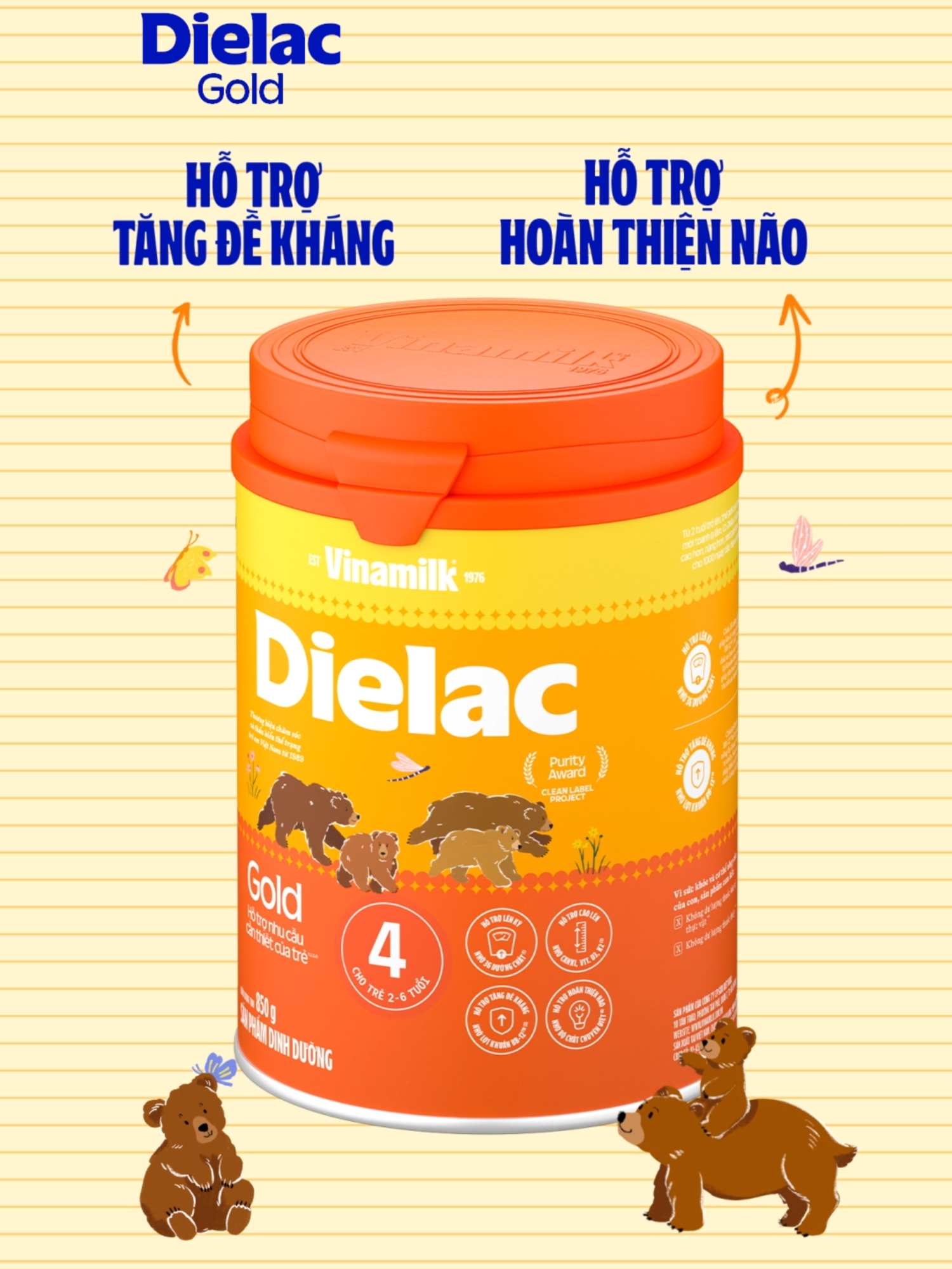 Dielac Alpha Gold nay là Dielac Gold Diện mạo mới - Dinh dưỡng vượt trội - Chính thức có mặt khắp các cửa hàng trên Toàn quốc. Mẹ tìm thấy chưa? #DielacGold #DielacSữaGấu #PhátTriểnToànDiện