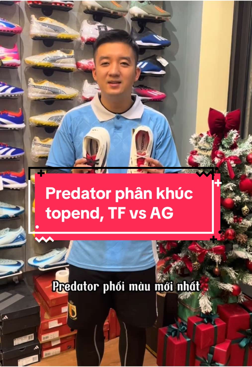 So sánh 2 phiên bản cao cấp nhất với 2 mặt đinh TF và AG của nhà Adidas, video này chia sẻ hơi dài chút, AE chịu khó xem hết nha 😘 #7topsportsvn #giaydabongchinhhang #adidas #predator 