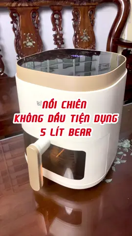 Nồi chiên không dầu 5L Bear tiện dụng #noichienkhongdau #noichienbear #superbrandfestival #muataitiktok #shoputni 