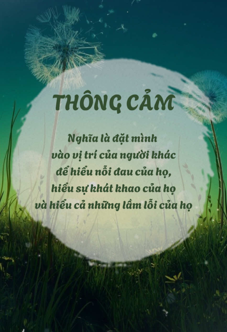 Ta đặt tâm mình vào tâm nhau Để niềm thông cảm rất đậm sâu... #phatphapnhiemmau #daophattrongtraitimtoi #daolylamnguoi #daoly #loiphatday🙏 #daolycuocsong #sachhaymoingay #sachhay #yeuthuong #thongcam #viral 
