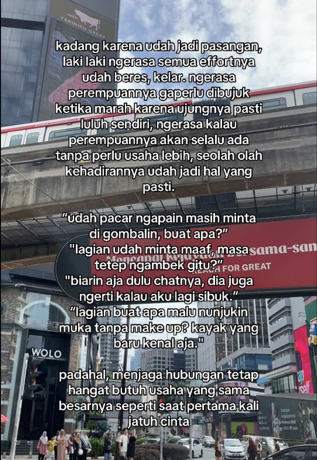 ga semua bisa diajak buat menghangatkan kembali hubungannya, thats why we needed 