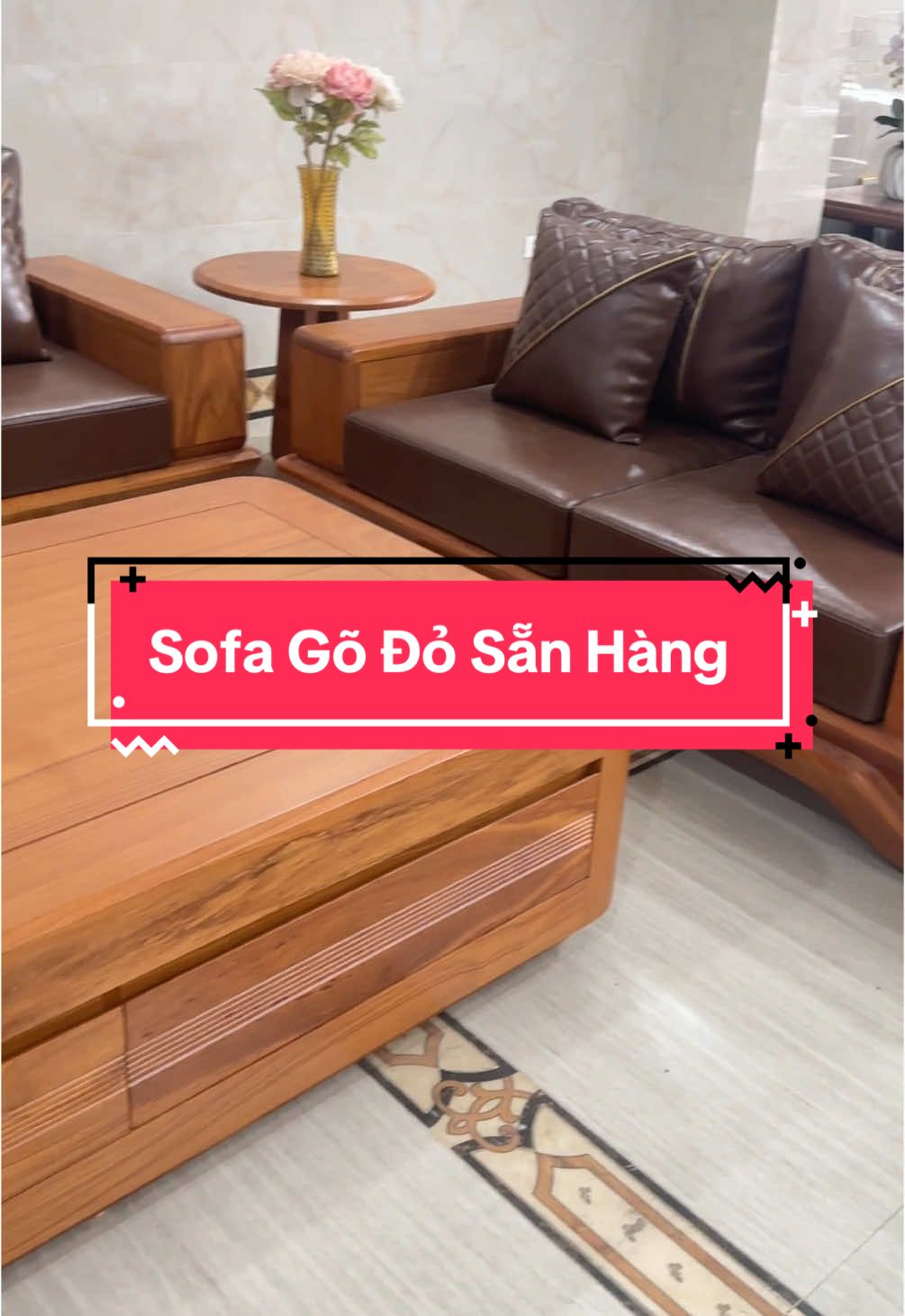 Sofa gỗ gõ đỏ pachy đang sẵn hàng #sofago #sofagogo #sofagogodo #sofagodopachy #mochaianh #xuhuong 