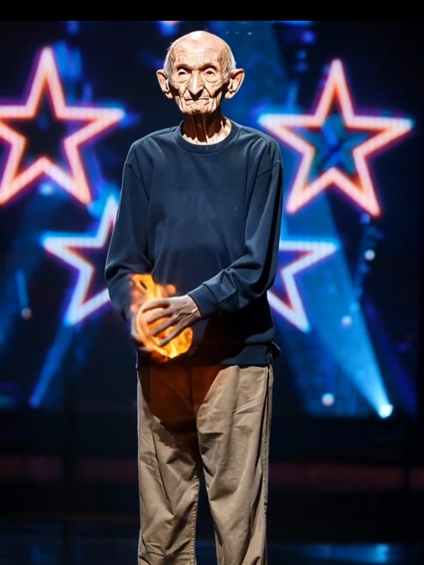 How could this old man do this !! #americagottalent #gottalent #magical #fusion #talent #americago #show  #humanoid #fpyシ #agt 