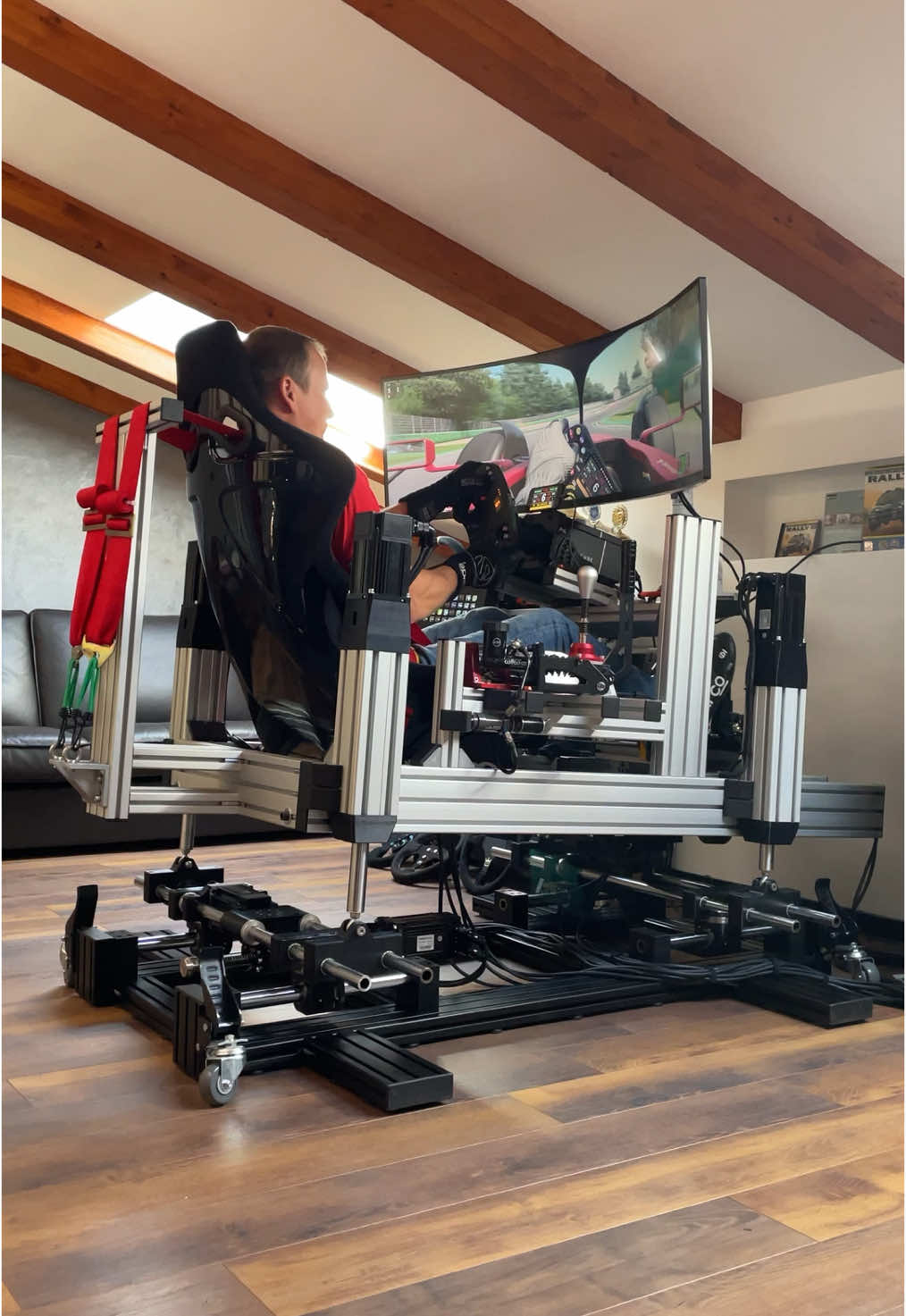 DIY HIGH END Motion Simulator #simracing #motionsimulator #motionsimrig #motionsimrig #f1 #formula1 #simucube #assettocorsa #automobilista2 #iracing 