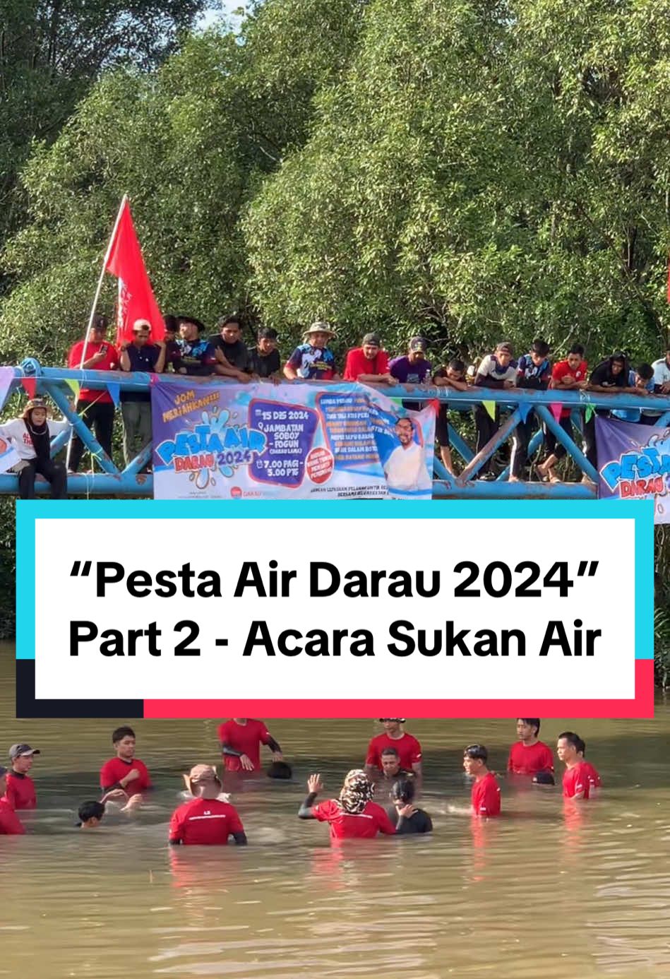 𝗣𝗘𝗦𝗧𝗔 𝗔𝗜𝗥 𝗗𝗔𝗥𝗔𝗨 𝟮𝟬𝟮𝟰 - Part 2 :Acara Sukan Air DRR: Alhamdulillah, telah berlangsung dengan gemilang Pesta Air Darau 2024 hari ni. Walaupun seharian bersama penduduk kampung, berbaloi rasanya bila disajikan dengan sorakan & riang tawa para peserta dan penyokong. Hasil daripada kesepakatan tanpa mengira usia dengan kemeriahan ini, InsyaAllah Pesta Sukan Air ini akan kita teruskan sebagai acara tahunan. Jutaan Tahniah, buat Ajit, Anan, Abang Matsaman, Pn Zainun, Pn Emah, Pergerakan Sayap Wanita, Pemuda, Beliawanis dan seluruh AJK pelaksana Pesta Air#pestaairkgdarau2024#pestaairkgdarau2024DRR❤️  #daraudihati  #fyp  #GagasanRakyat  #GagasanRakyatDarau  #BeliawanisDarau  #GemaBeliawanis 