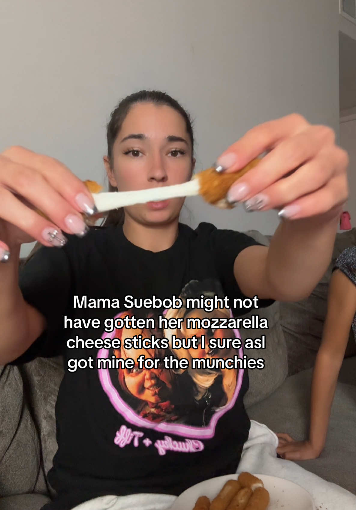 Yall have mozzarella cheese sticks?#mozzarellasticks #suebobwhite #tacobell #cpstookherbaby #fyp 