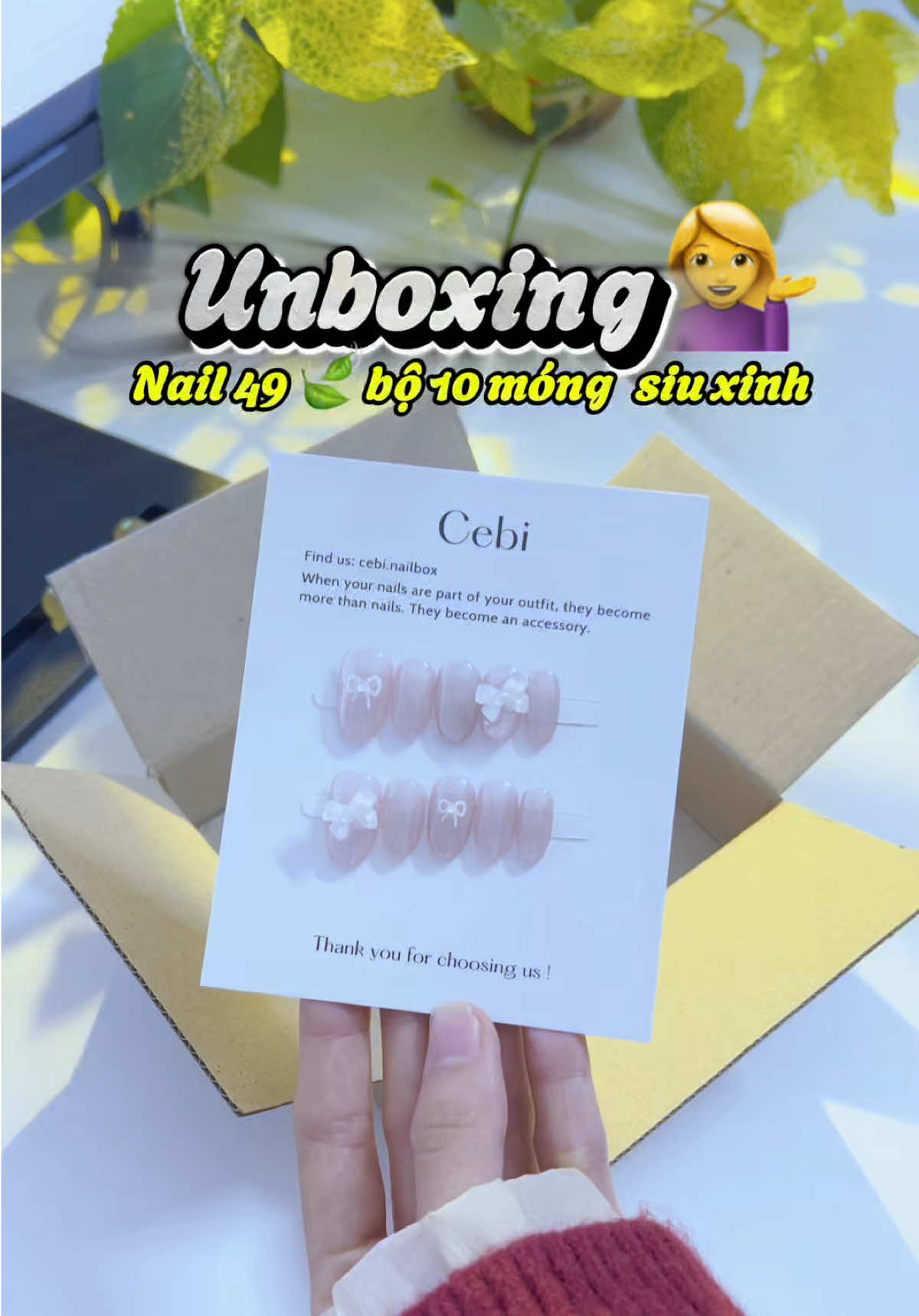 Nailbox mà đẹp hơn cả nail đi vẽ mấy trăm cành còn khoẻ người với chủ động time nữa 😊 #nailboxcebi #giangsinh #noel #nails #nailbox 