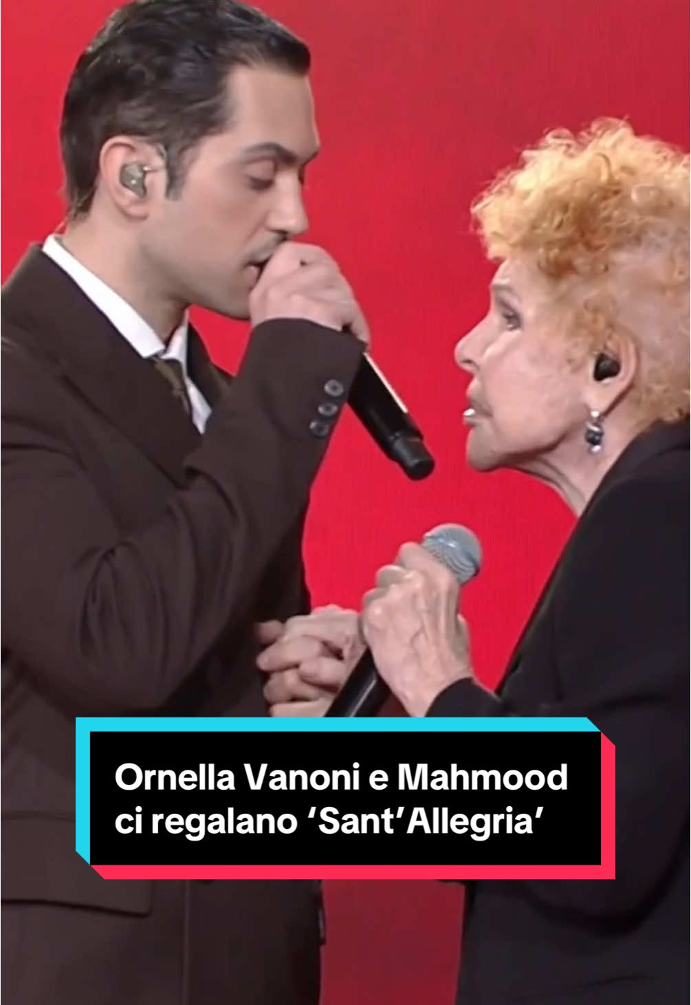 Un momento magico: #OrnellaVanoni e #Mahmood a #CTCF con Sant’Allegria #davedere 