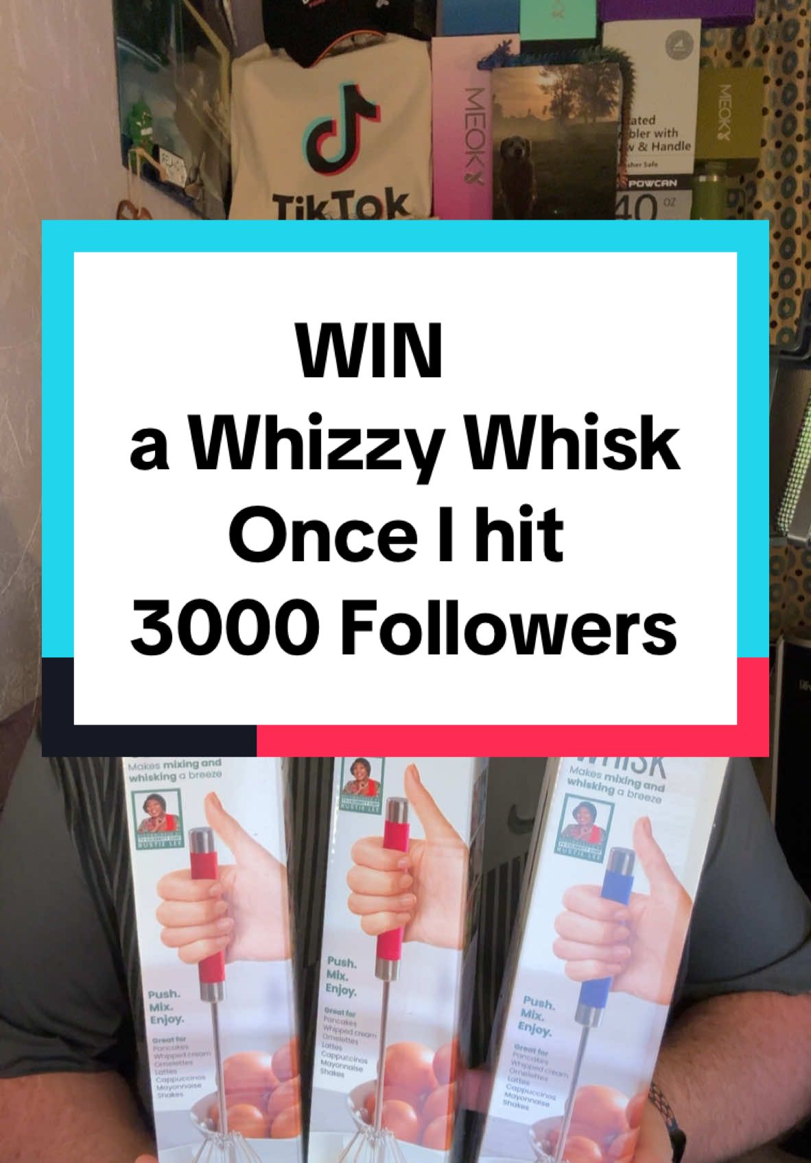 Once I hit 3000 followers, I will choose randomly a follower from the UK and Ireland to win a Whizzy Whisk… with at least half of these going to be giveaways, keep eyes peeled for more! #Follow #Like #Share Comment if you’d like to win! 