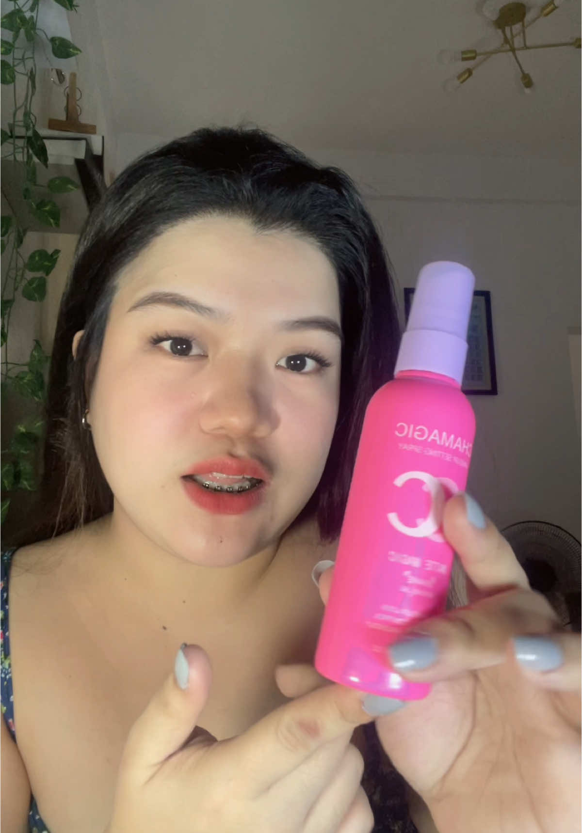 Replying to @taray@shop go kana mi, checkout na 🥰🥰🥰 #makeupsettingspray #long  #settingspraytest #affordable #affordablemakeup @CHAMAGIC PH 