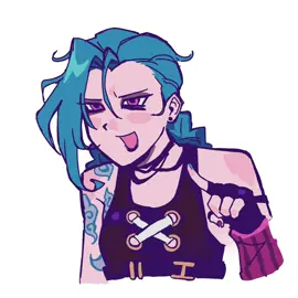 Yeah ok so i watched arcane and its like peak #arcane #leagueoflegends #jinx #caitlynkiramman #art 