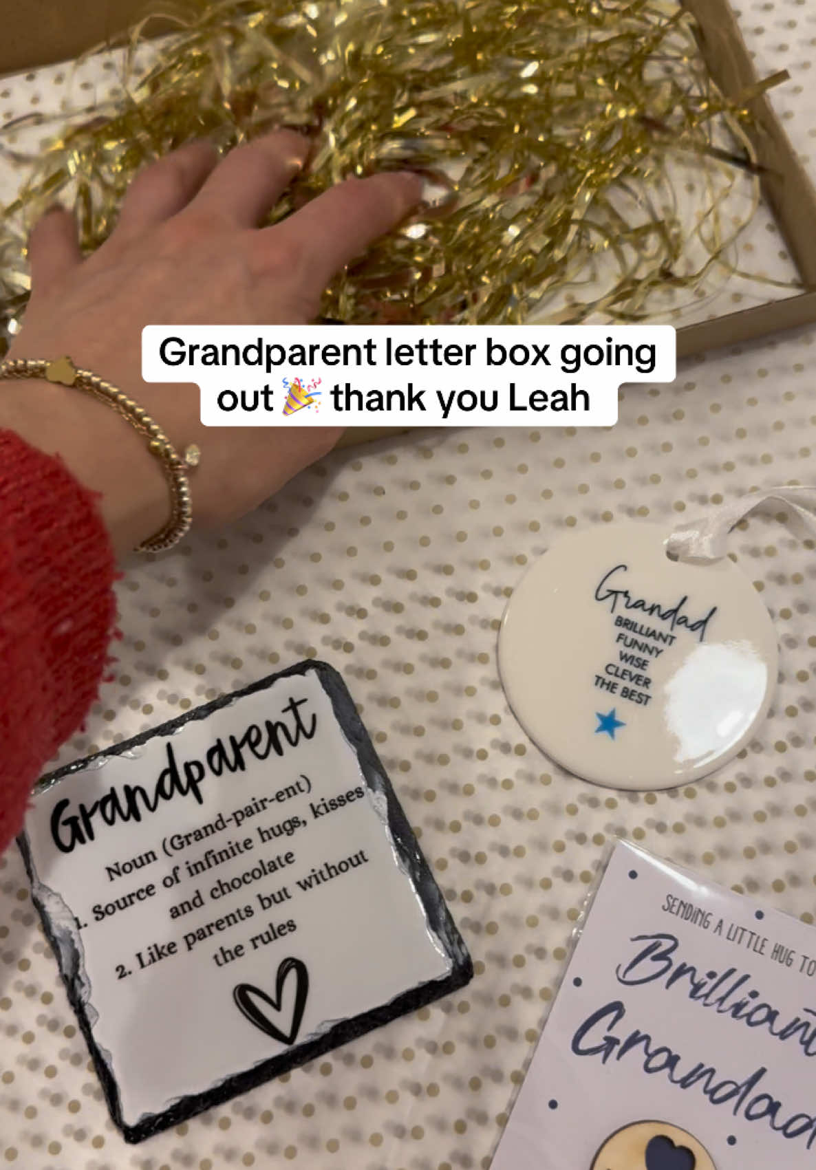 Grandparent letter box going out 🎉 thank you Leah 💗🎄#fyp #grandparents #grandparentgifts #grandparentgiftideas #grandparentslove #giftsforgrandma #giftsforgrandparents #personlisednanna 