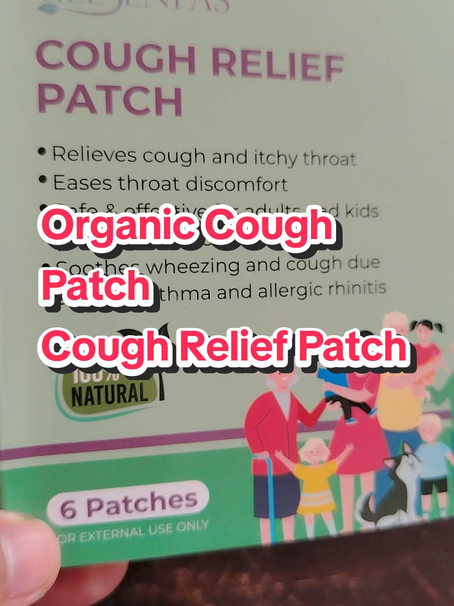 Organic Cough Patch Cough Relief Patch #coughpatch #herbalplaster #coughrelief #asthma #allergicrhinitis #allergies 