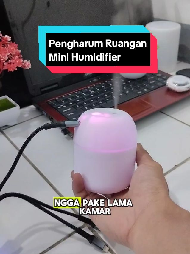 Pengharum Ruangan Portable Mini Air Humidifier Aromatherapy Diffuser #pengharumruangan #aromatherapy #humidifier #diffuser #fyp #wibgajian 