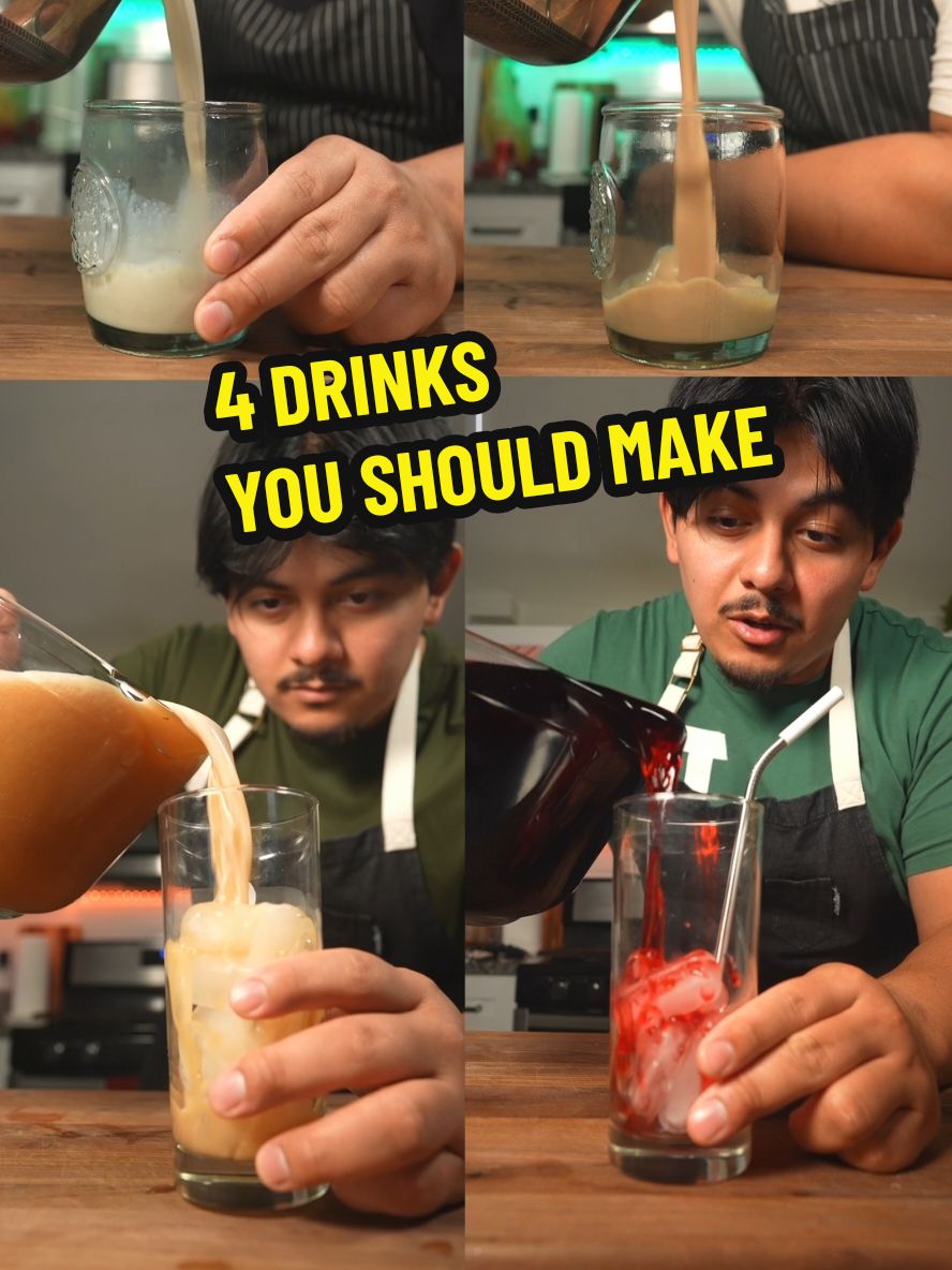 These are the 4 horsemen of drinks! let me know which is your favorite and don't worry, I've time stamped them right here! #drinks #christmas  🔽 Jamaica- 0:08  Champurrado - 1:10 Horchata - 2:21 Agua de tamarindo - 3:02 Jamaica recipe 🔽 1Cup flor de Jamaica 10C Water 1Cup sugar Champurrado recipe 🔽 2Cups milk 2Cups water 1 Cinnamon stick 6 cloves 2oz Mexican chocolate 4oz pilloncillo (unrefined sugar) pinch of salt 1/2Cup masa harina (toasted in pan til fragrant) Horchata recipe 🔽 1Cup jasmine rice 1 cinnamon stick 4 cloves 1 star anise 4Cups water 2Cups milk 1Tbsp Vanilla 1/2Can sweetened condensed milk  Agua de tamarindo🔽 15 sweet tamarind pods (peeled) 3Cups water (to boil tamarind) 1/2Cup sugar (1/3Cup for less sweet) 3 more Cups water