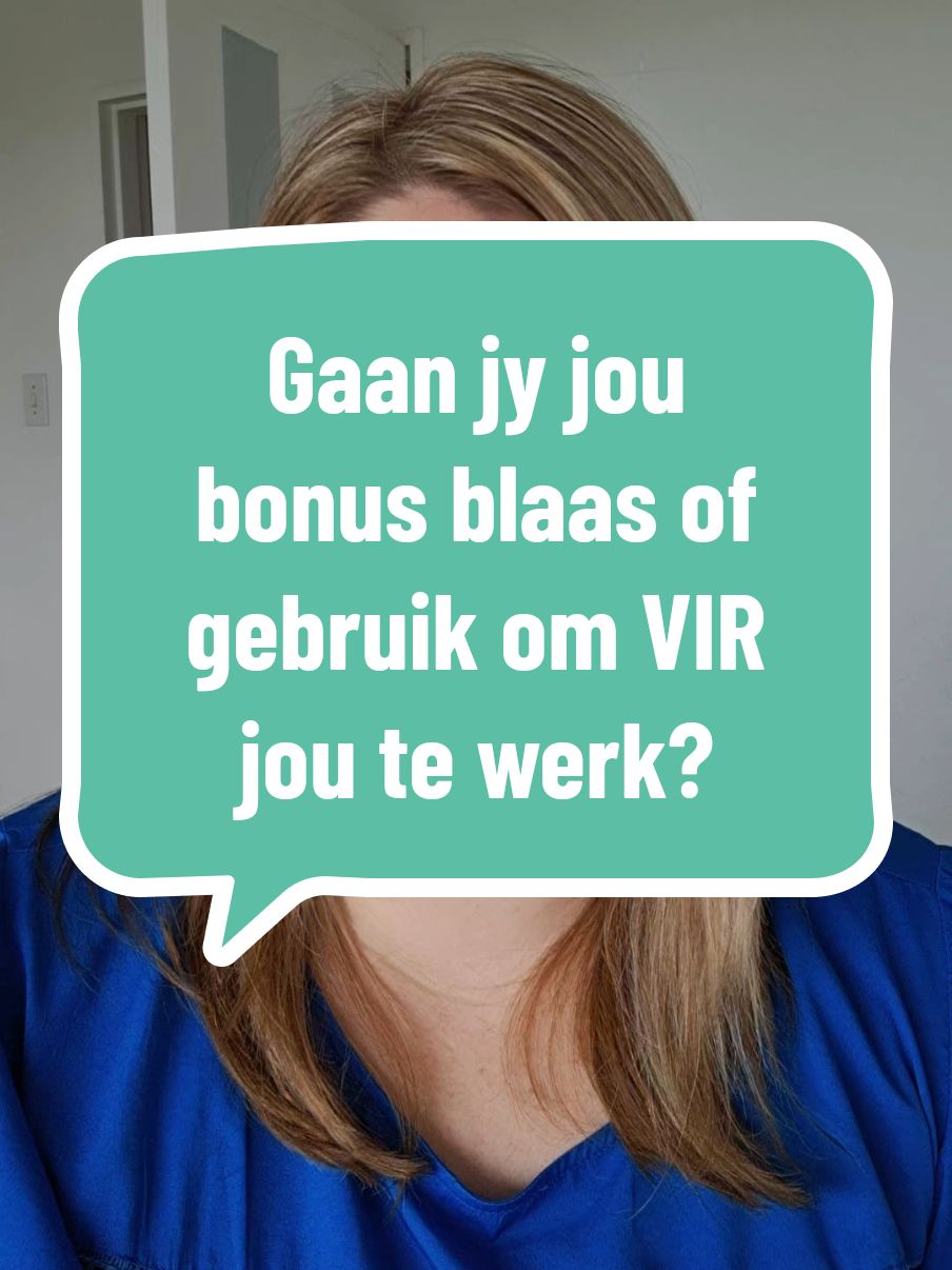 Gaan jy jou bonus blaas of gaan jy dit slim gebruik om VIR jou te werk?  #onlinebusiness  #workfromhome  #holidaystress  #beginnerfriendlybusiness  #makemoneyontiktok  #momsontiktok  #festiveseasontiktok 