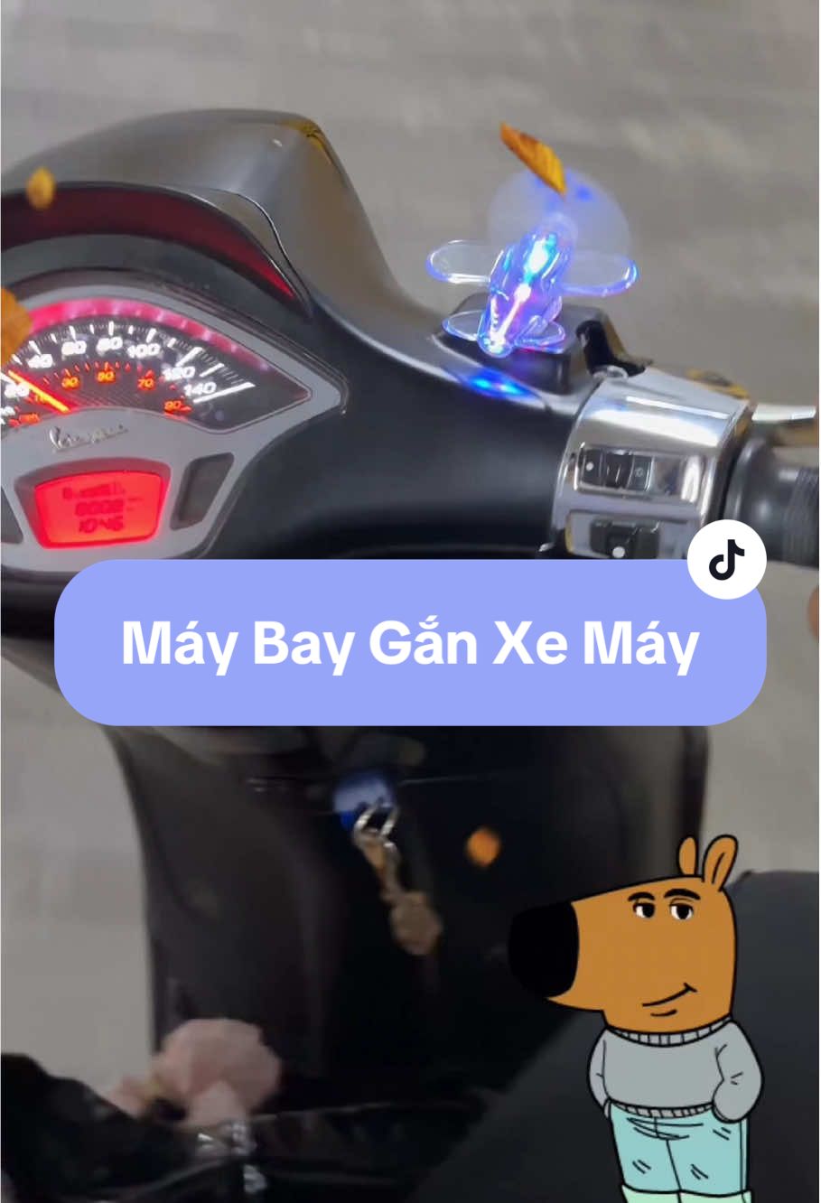 Máy bay gắn xe máy sử dụng năng lượng gió hơi vô tri nhưng mà nhìn cũng dui dui #maybayganxe #maybayganxemay #xuhuong #viral #kenhunsansale 