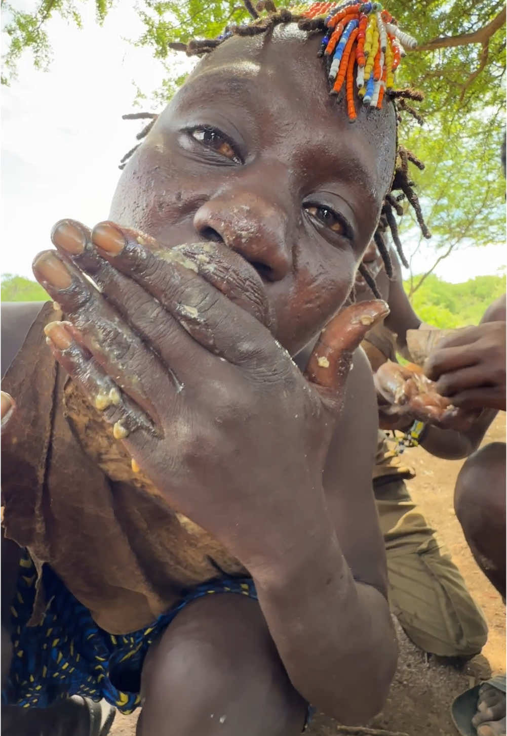 This is so nice Everyone sharing little food This is more than Love💕 #hadzabetribe #africastories #villagelife #FoodLover #usa🇺🇸 #foodtiktok 