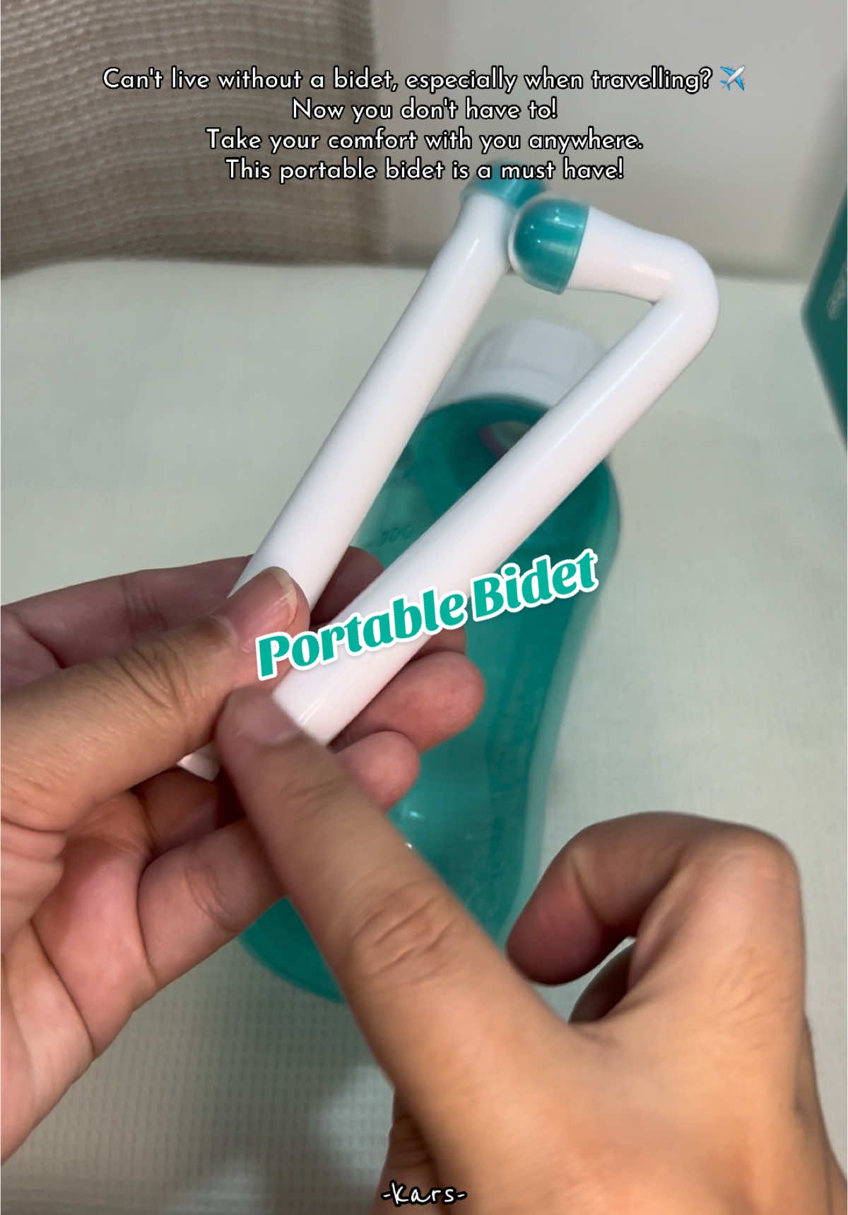 Never compromise on cleanliness—take your bidet wherever you go! Click the yellow basket. #portablebidet #portablebidetsprayer #bidet #bidetislife 