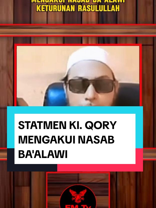 STATMEN KI. QORY MENGAKUI NASAB BA'LAW #nasab  #habib 