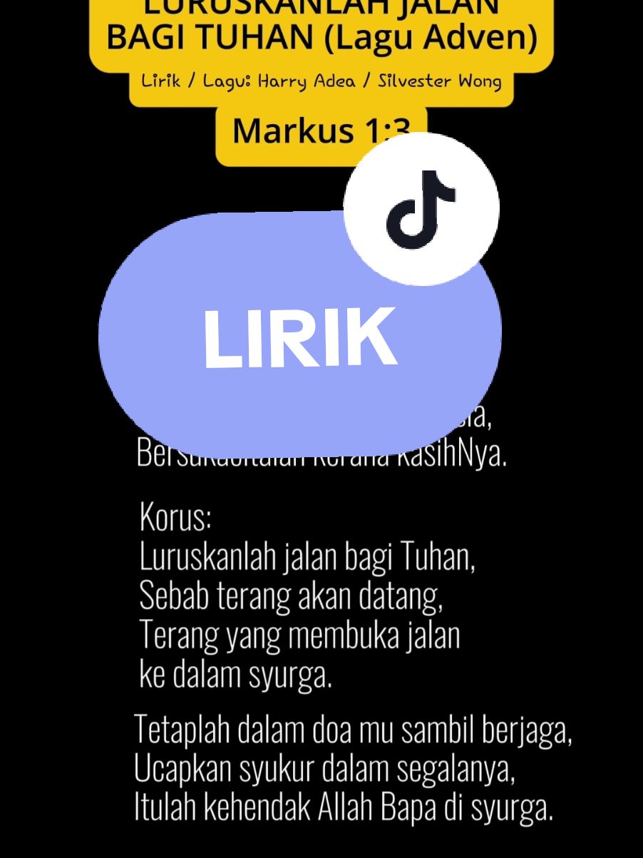 Replying to @ompie7610 Lirik lagu: Luruskanlah jalan bagi Tuhan #ogolot #liriklagu #carolling #sabah #kbkksfx 