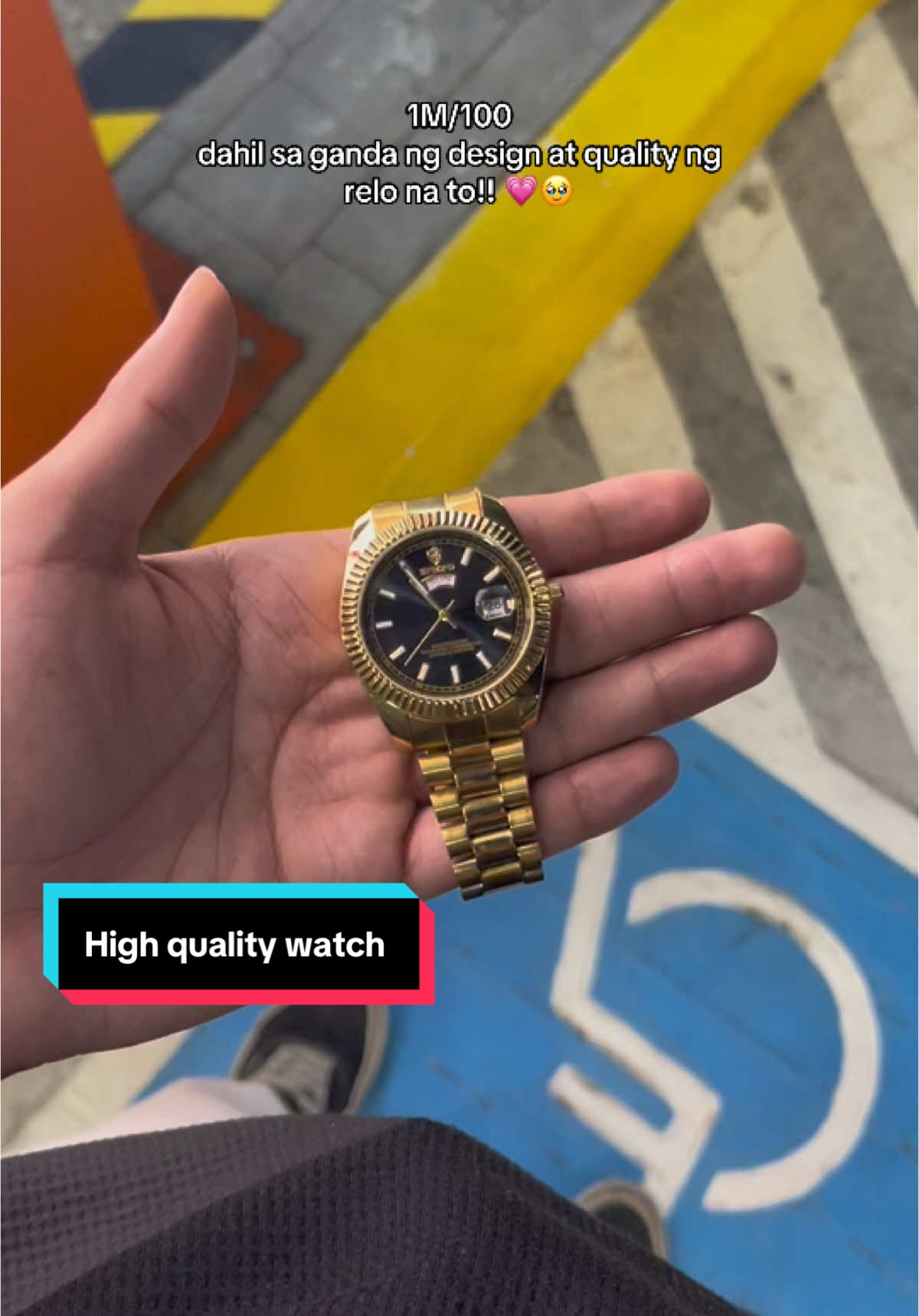 Grabe! sulit pera mo sa ganda ng relo na to!! #goldwatch #watches #watch #fyp #recommendedwatch #affordablewatch #highqualitywatch #watchformen 