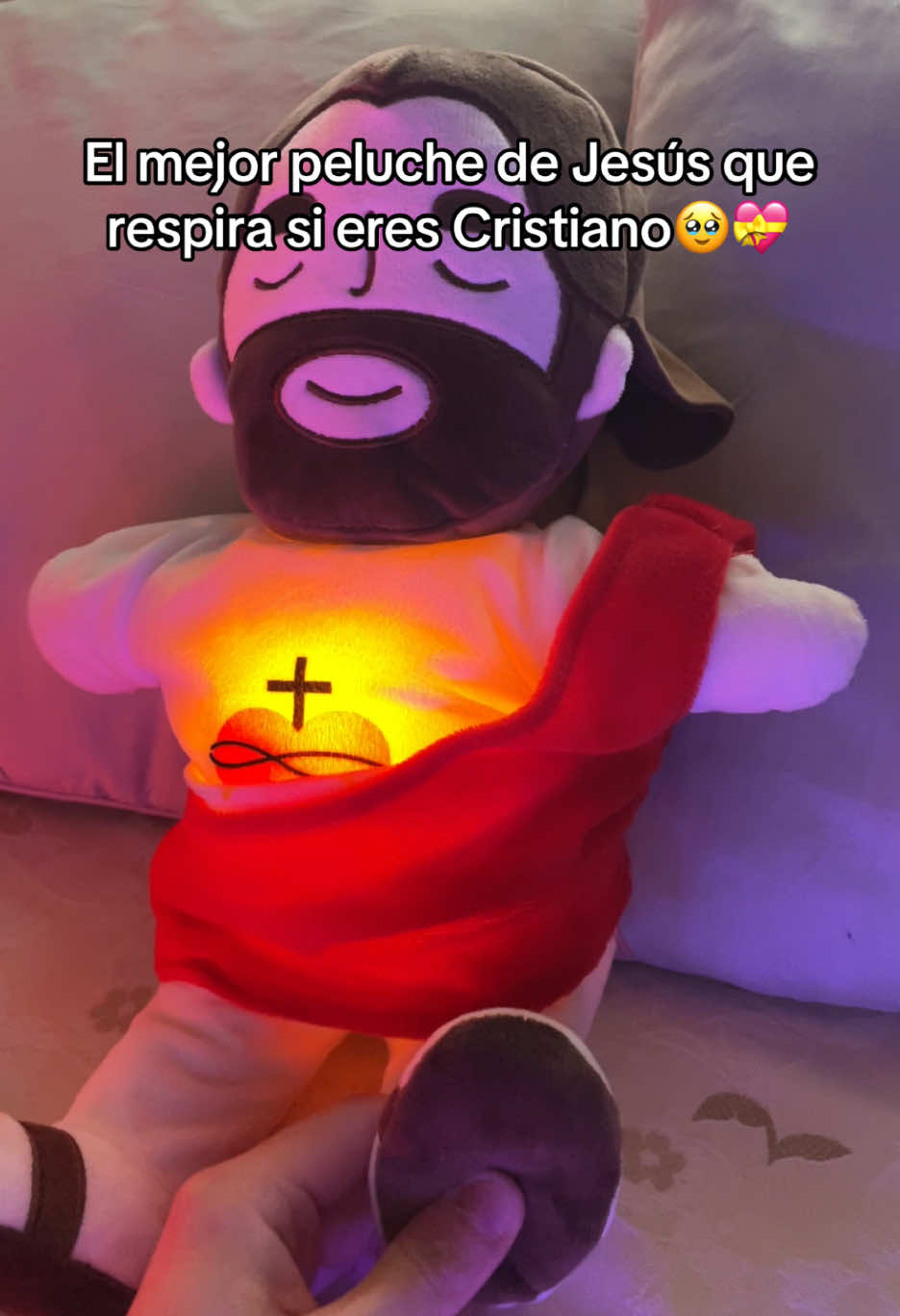 Podéis conseguir nuestro peluche de Jesús que respira en nuestra web🥹🙏🏻 #jesus #peluche