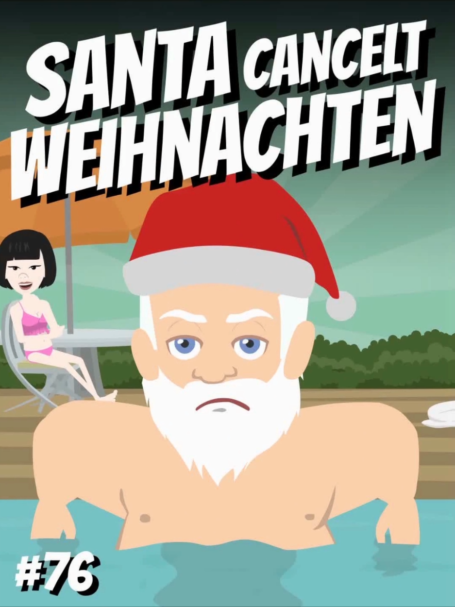 Santa cancelt Weihnachten #satire #parodie #cartoon #humor #schwarzerhumor #lustig #witzig #lustigesvideo #weihnachten #xmas #santaclaus #weihnachtsmann  #dopytoons Bei diesem Video handelt es sich um ein satirisches Werk, bzw. eine Karikatur. Die Dialoge und Handlungen sind frei erfunden und stellen keinesfalls reale Ereignisse dar. Die Beleidigung real existierender Personen ist keinesfalls beabsichtigt. Die Stimmen in diesem Video wurden teilweise durch künstliche Intelligenz erzeugt.