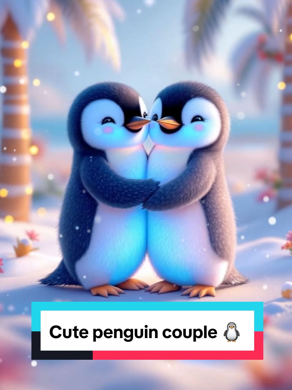 귀여운 펭귄 커플(Cute penguin couple) #cutepenguincouple #penguin #ai  #couple #cutecouple #cute #winter  #viral #aiart #fyp #fypシ #fypシ゚viral 