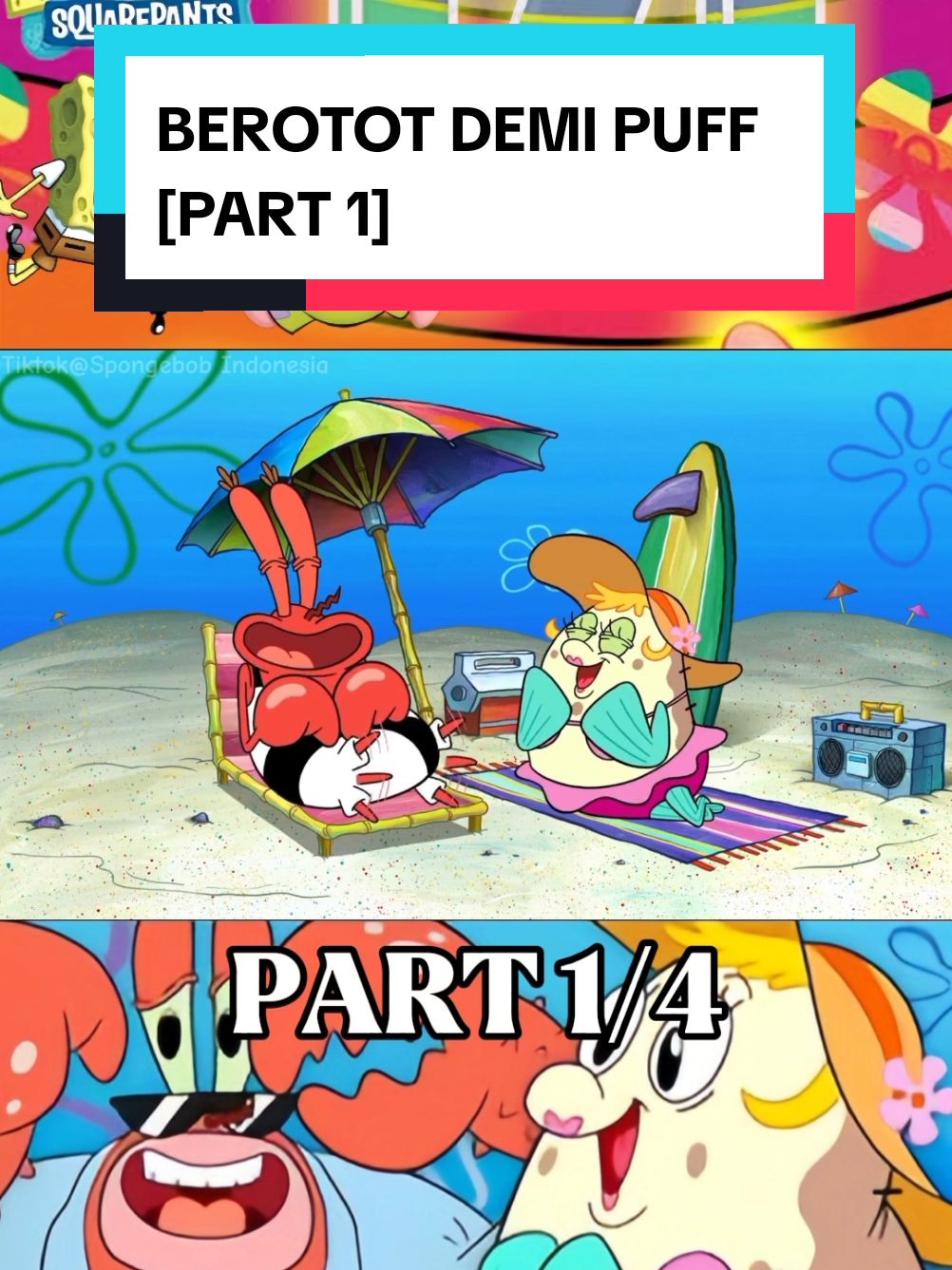 Episode Terbaru Spongebob | Season 14 - Berotot Demi Puff | Part 1 #spongebobbahasaindonesia #kartunlucu #kartunanak #kartun2024 #fypシ  #cartoon #spongebobmovie #spongebob #lewatberanda #spongebobindonesia #spongebob2024 