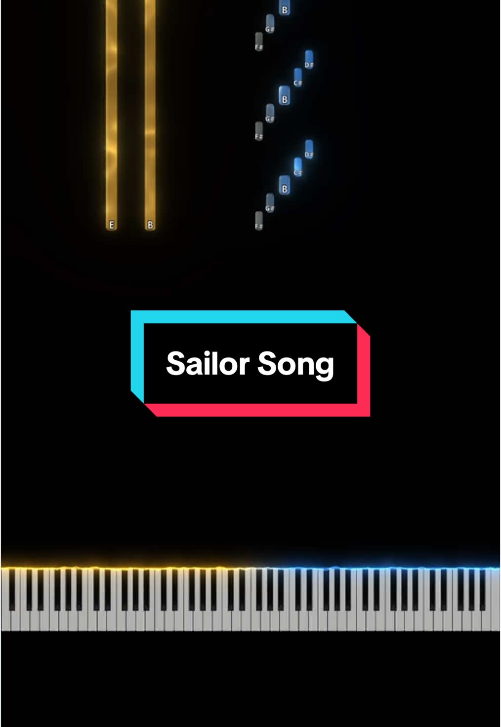 Sailor Song - Gigi Perez #fyp #tutorial #piano #satisfying 