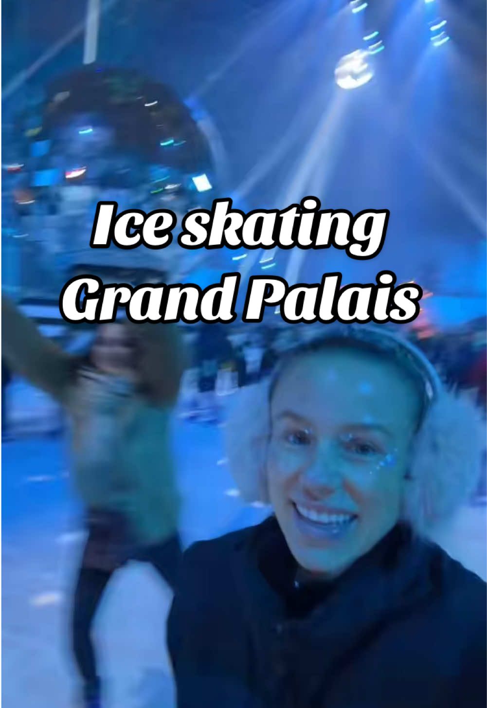 Ice skating at the Grand Palais in Paris ⛸️ You need tickets ahead of time, this goes until Jan 8! #paris #grandpalais 