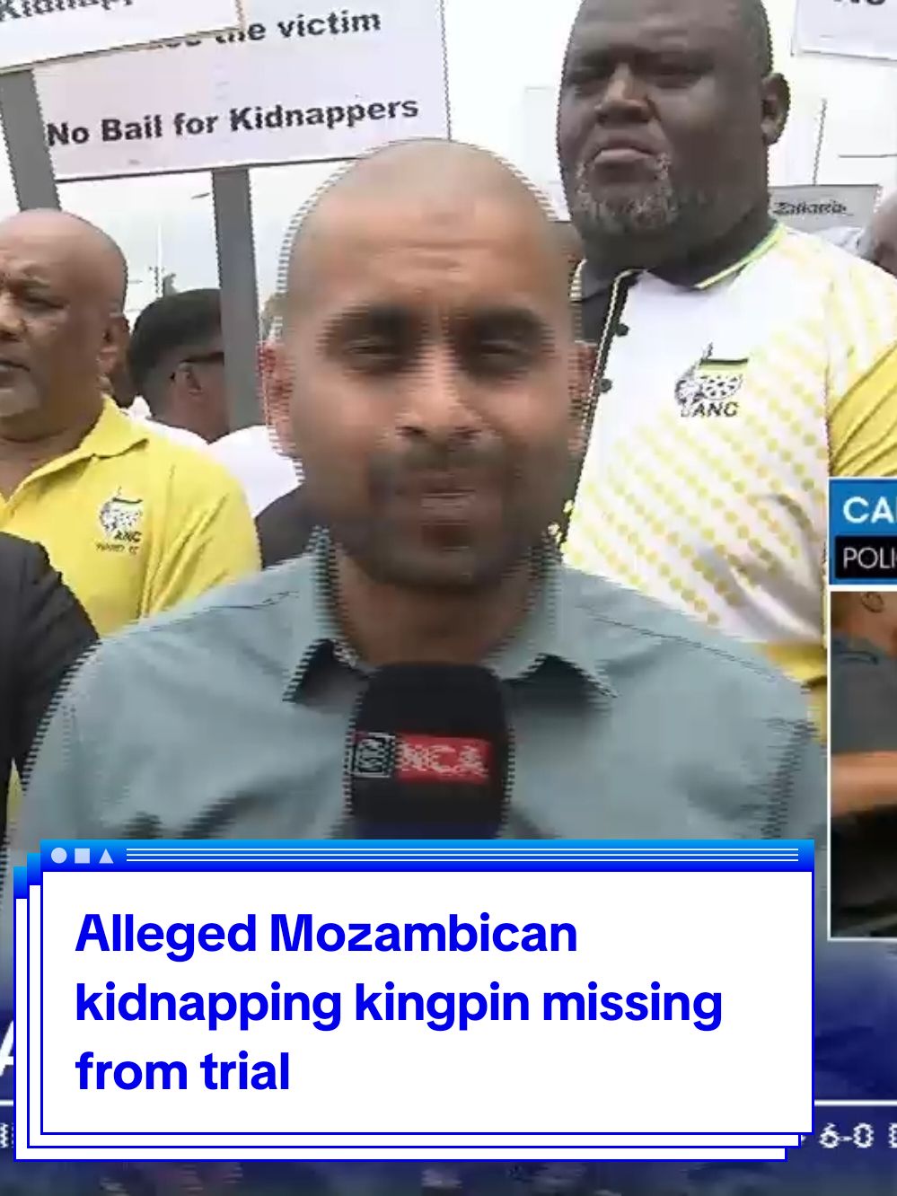 Alleged Mozambican kidnapping kingpin, Esmael Nangy, an accused in the kidnapping prominent KwaDukuza businessman, Zakariyya Desai, cannot be located. He was expected to appear in court this morning. eNCA's DaseThathiah has more details. #DStv403 #eNCA