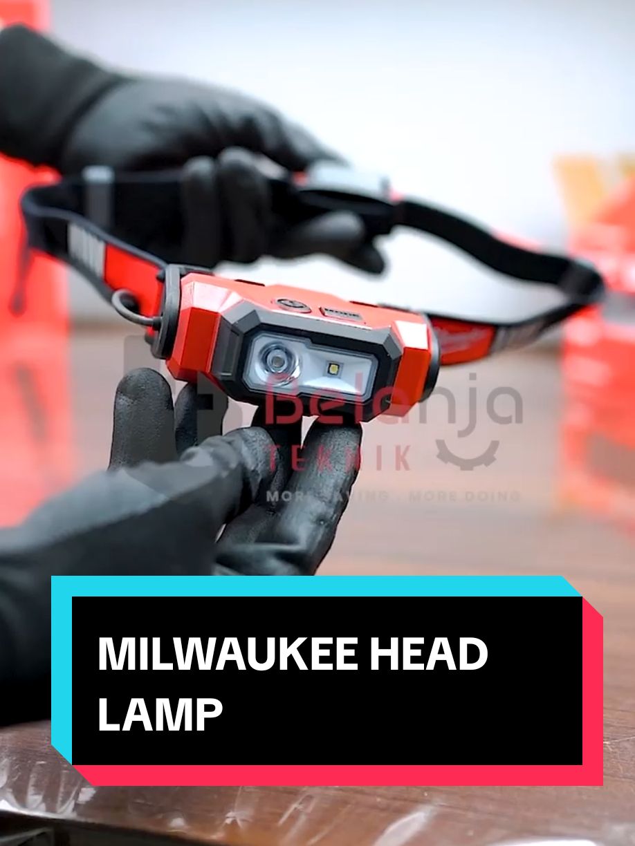 Lampu senter kepala Milwaukee Head Lamp LED L4 HLVIS-301 4 volt  #fyppppppppppppppppppppppppp #diskon #promo #fyp #senter #lampukepala #senterkepala #milwaukee #milwaukeetools 