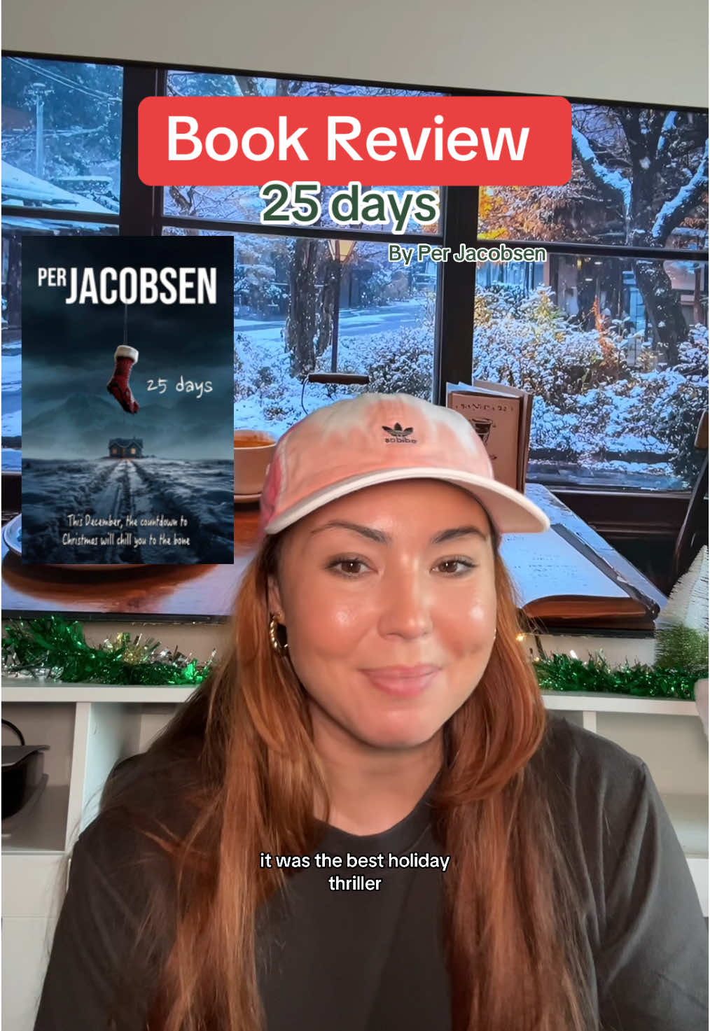 BOOK REVIEW: 25 days by per jacobsen  Holiday thriller Such a fun anxiety inducing read! This had my heart pounding! A family holiday takes a turn for the worse when a Christmas stocking shows up at their cabin. When I tell you this book takes a 180 turn it is wild !   #holidaybooks #thrillerbooks #kindleunlimited #kindleunlimitedbooks #bookreview #25days #perjacobsen25days 