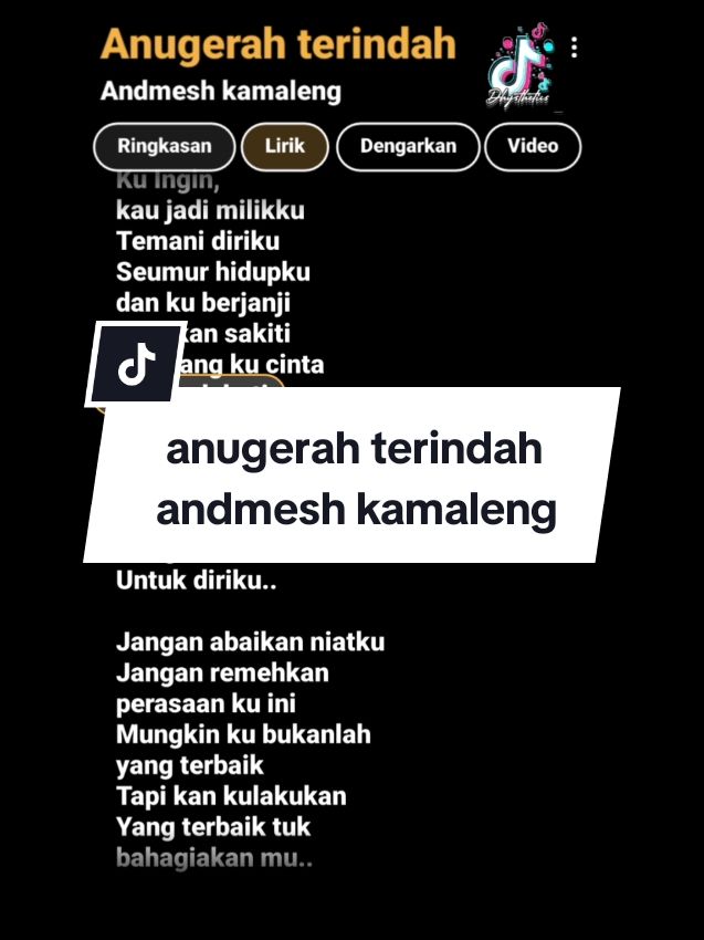 anugerah terindah.. 🫶 @chiaa  #liriklagu #lirikgoogle #lirikestetik #nyanyibareng #trendingsong #foryoupage #dhysthetics #anugerahterindah 