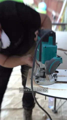 Pro tip alert! 🔥 Using an offcut & jig for perfect worktop joins  @howdensjoinery@signature_joinery_co