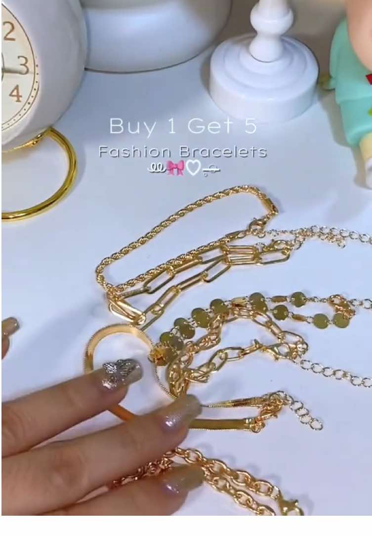 BUY 1 GET 5 BRACELET!! ✨✨🎀 #bracelet #fashionjewelry #jewelry #fyppppppppppppppppppppppp 